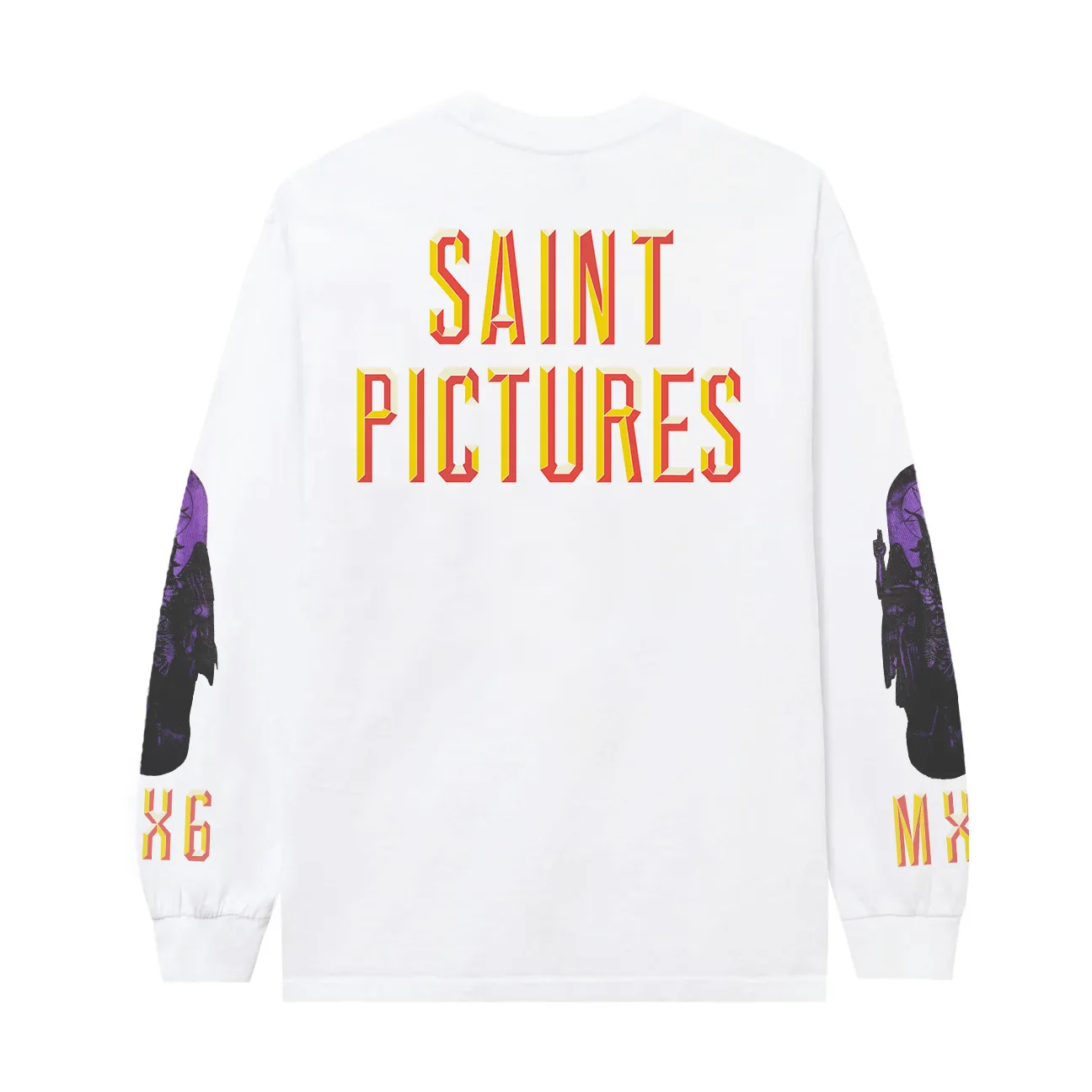 #SA70 SAINT pure cotton long-sleeved T P156 Color: White Size: S-XL